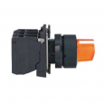 Переключатель с подсветкой, пластик, оранжевый, 3 поз., фикс., 24 V, XB5AK135B5